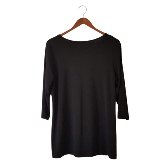 Picadilly Womens 3/4 Sleeve, multicolor Top - Size M - Picture 2 of 3